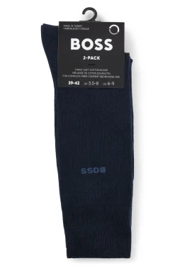 Zweierpack Business-Socken aus softer, kompakter Baumwolle