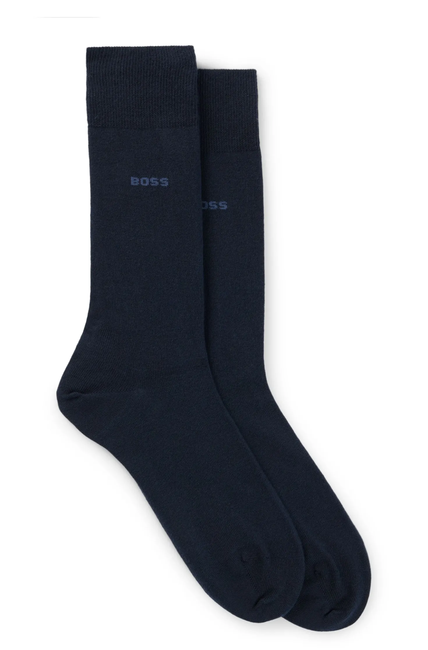 Zweierpack Business-Socken aus softer, kompakter Baumwolle