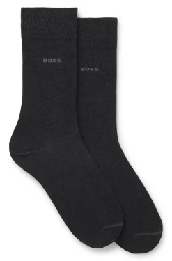 Zweierpack Business-Socken aus softer, kompakter Baumwolle