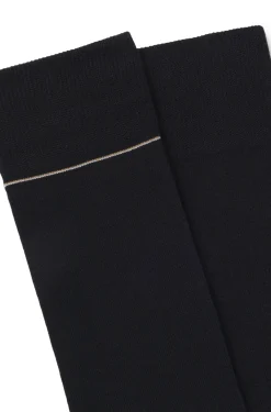 Zweierpack gerippte Socken mit Signature-Streifen-Details