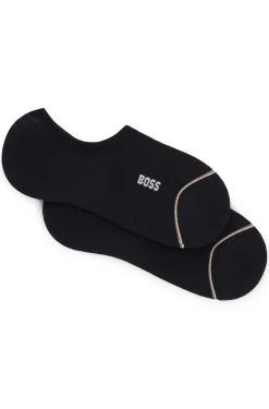 Zweierpack knöchellange Socken mit Branding