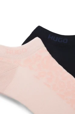 Zweierpack knöchellange Socken aus Baumwoll-Mix