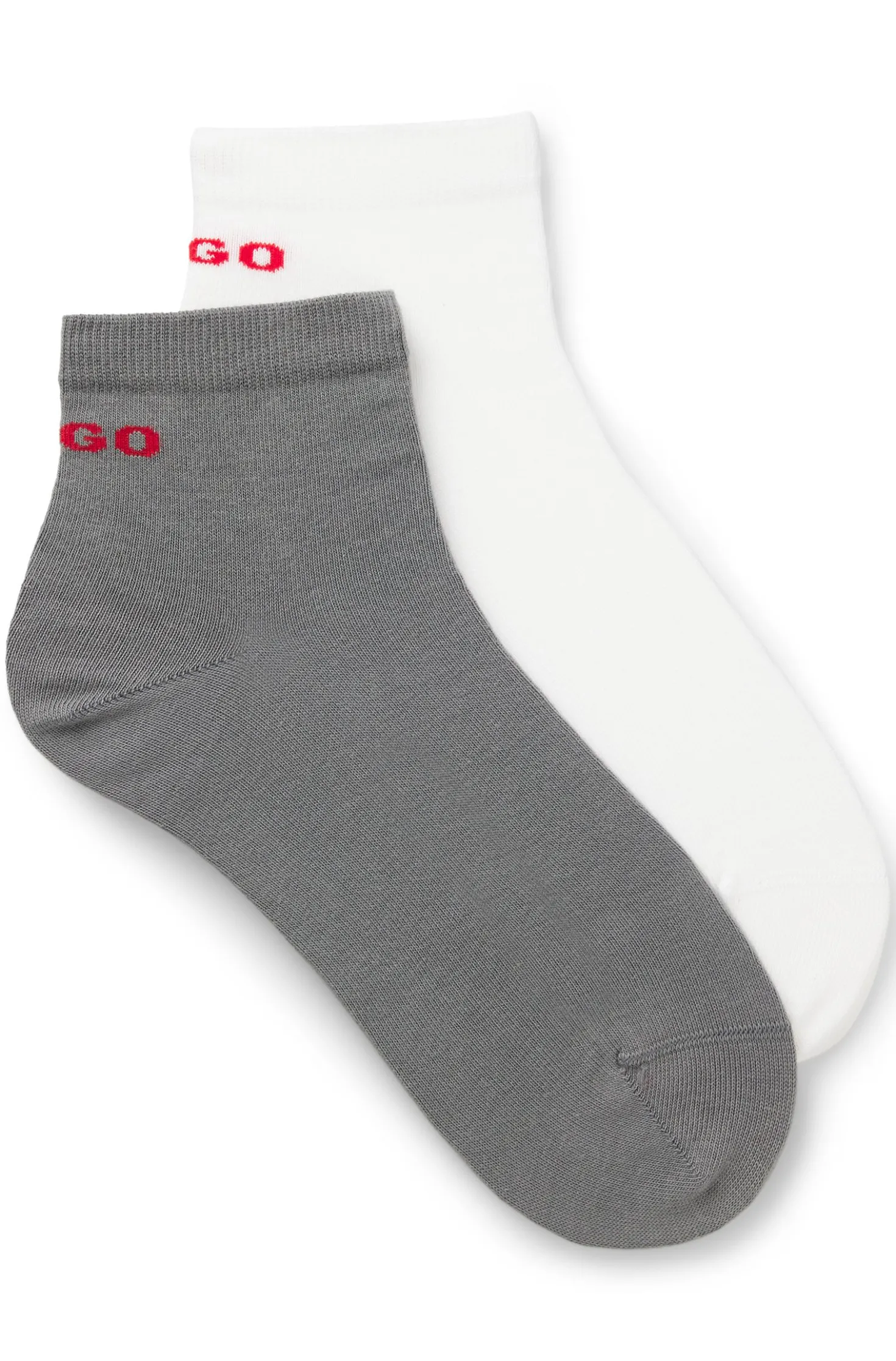 Zweierpack kurze Socken aus Baumwoll-Mix