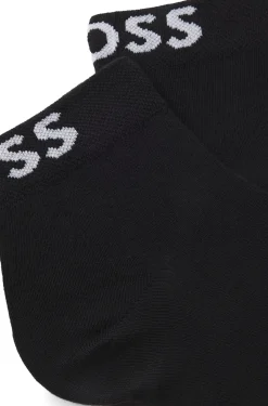 Zweierpack kurze Socken mit Kontrast-Logos