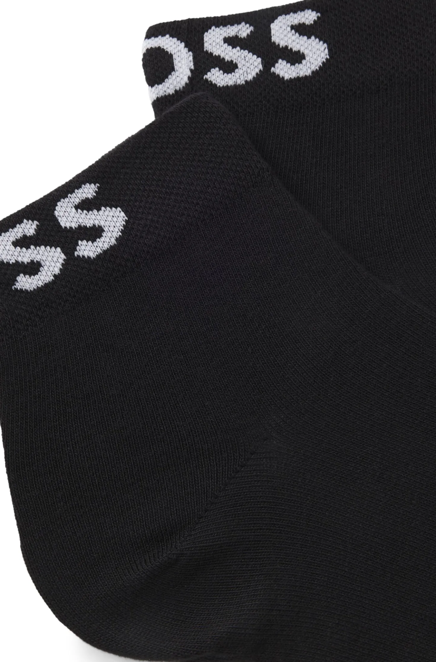 Zweierpack kurze Socken mit Kontrast-Logos