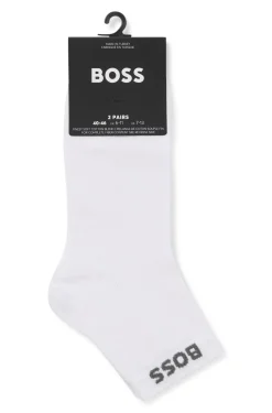 Zweierpack kurze Socken mit Logo-Bündchen