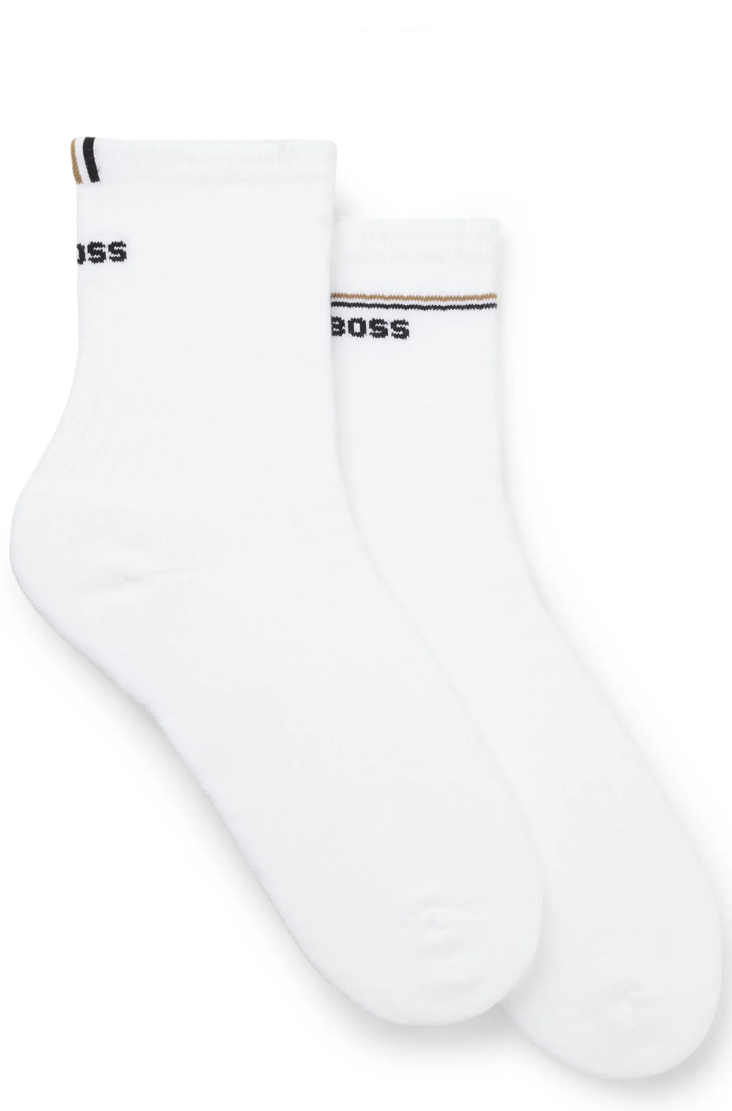 Zweierpack kurze Socken mit Logo-Details