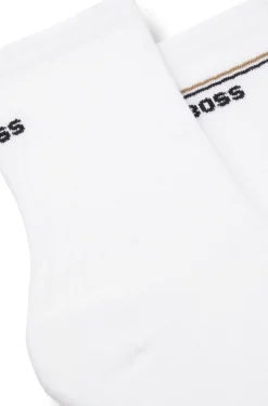 Zweierpack kurze Socken mit Logo-Details