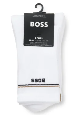 Zweierpack kurze Socken mit Logo-Details