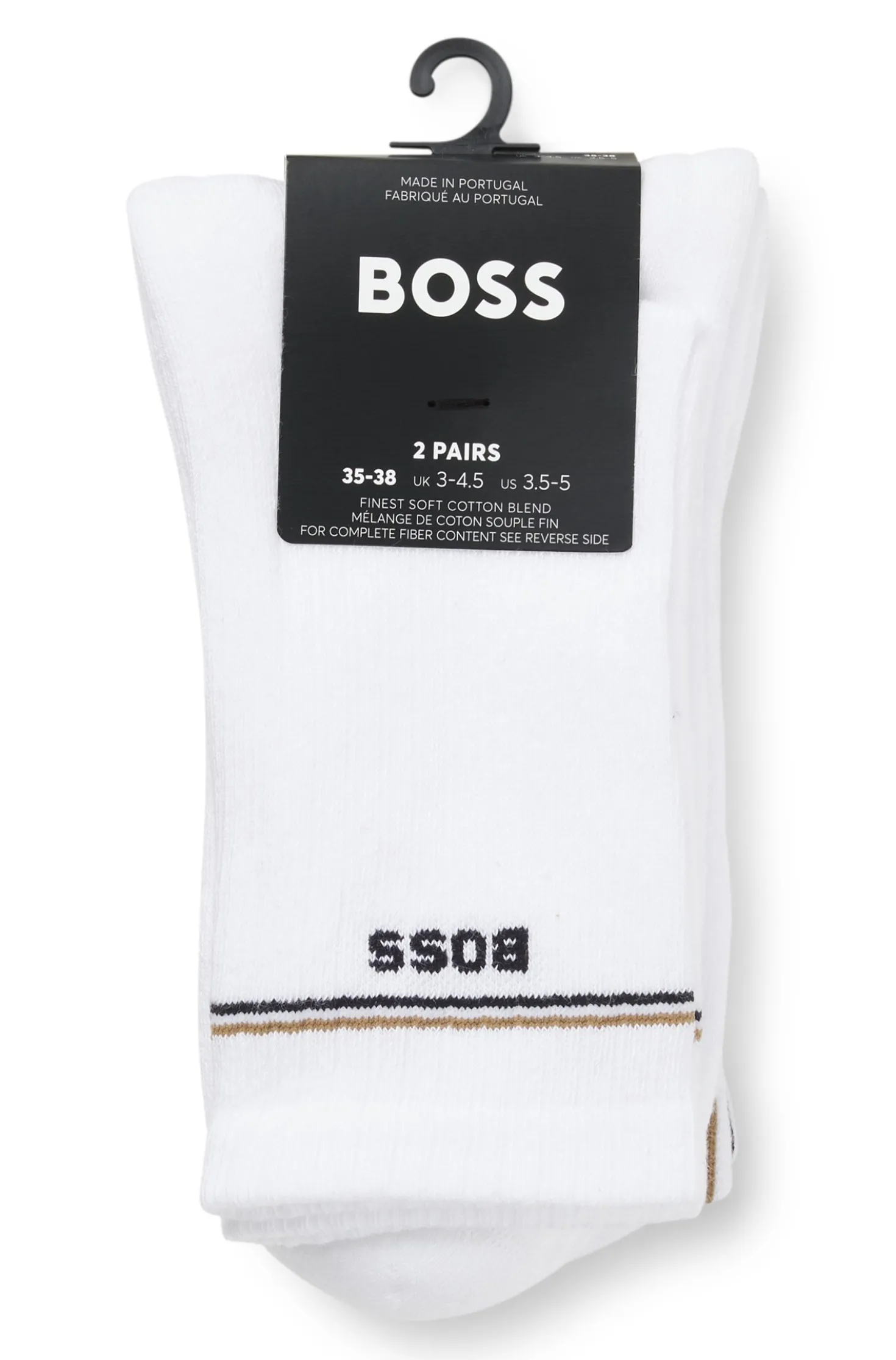 Zweierpack kurze Socken mit Logo-Details