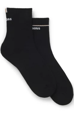 Zweierpack kurze Socken mit Logo-Details