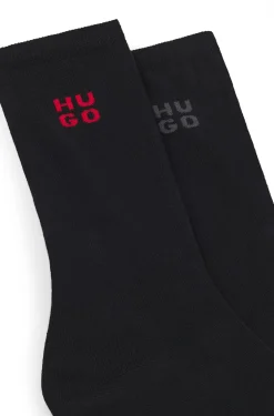 Zweierpack kurze Socken mit Stack-Logos
