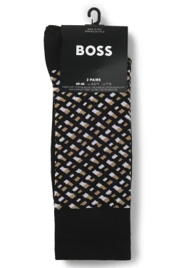 Zweierpack mittelhohe Socken aus Baumwoll-Mix