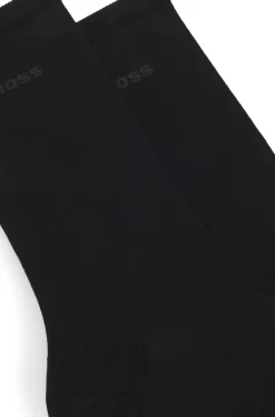 Zweierpack mittelhohe Socken mit Logos