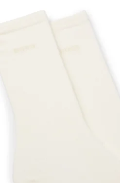 Zweierpack mittelhohe Socken mit Logos