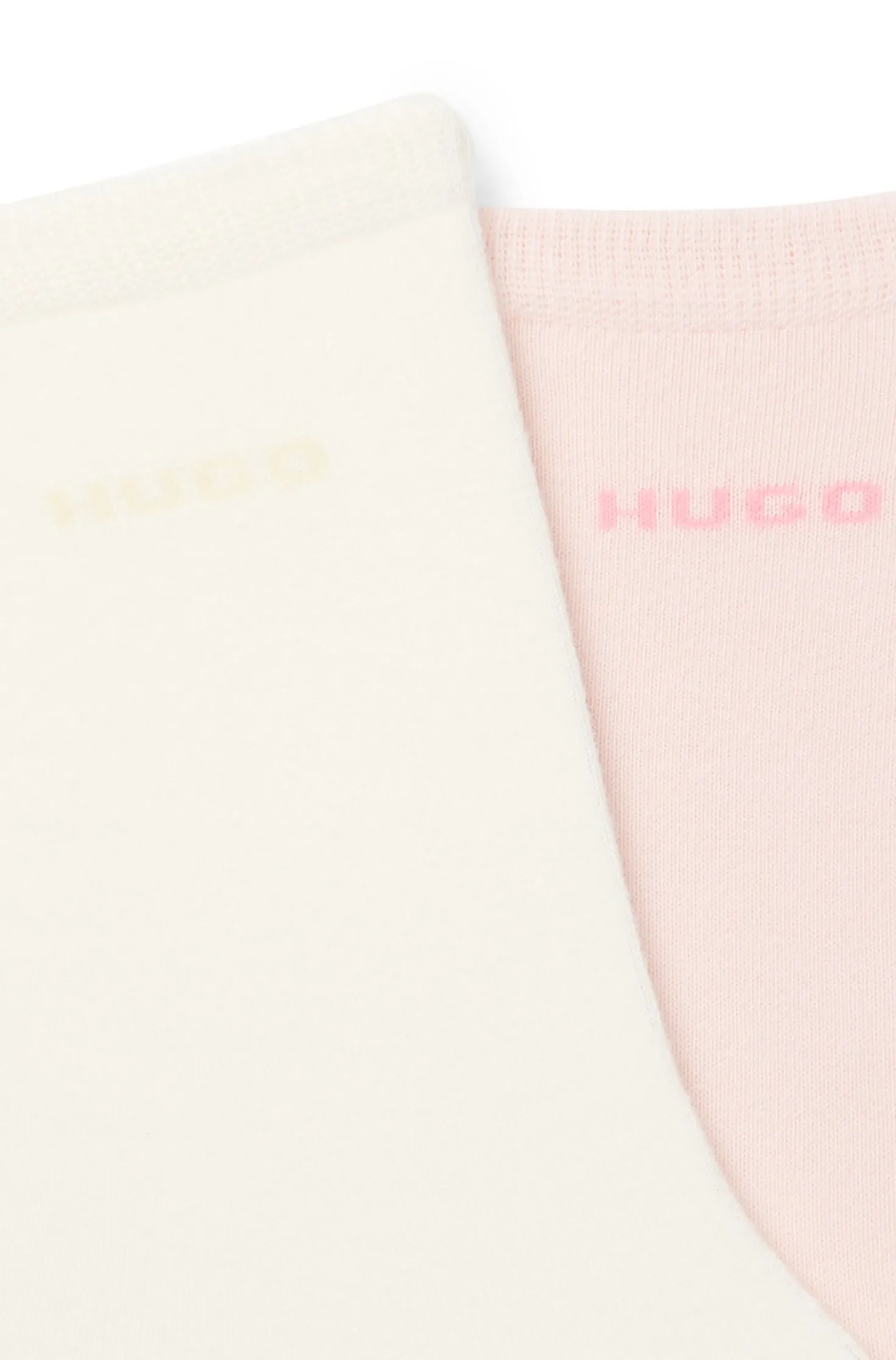 Zweierpack mittelhohe Socken aus Baumwoll-Mix mit Logos