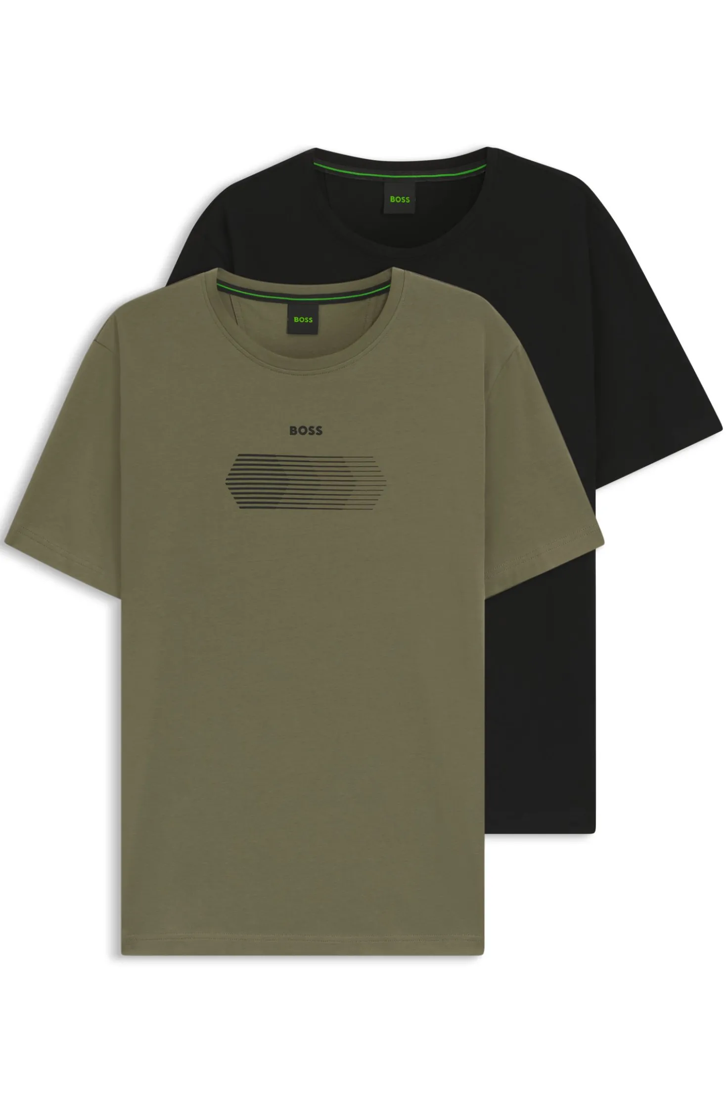 Zweierpack Regular-Fit T-Shirts aus Stretch-Baumwolle