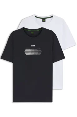 Zweierpack Regular-Fit T-Shirts aus Stretch-Baumwolle