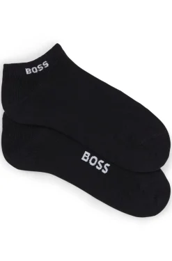 Zweierpack Sneakers-Socken aus Baumwoll-Mix mit Logo