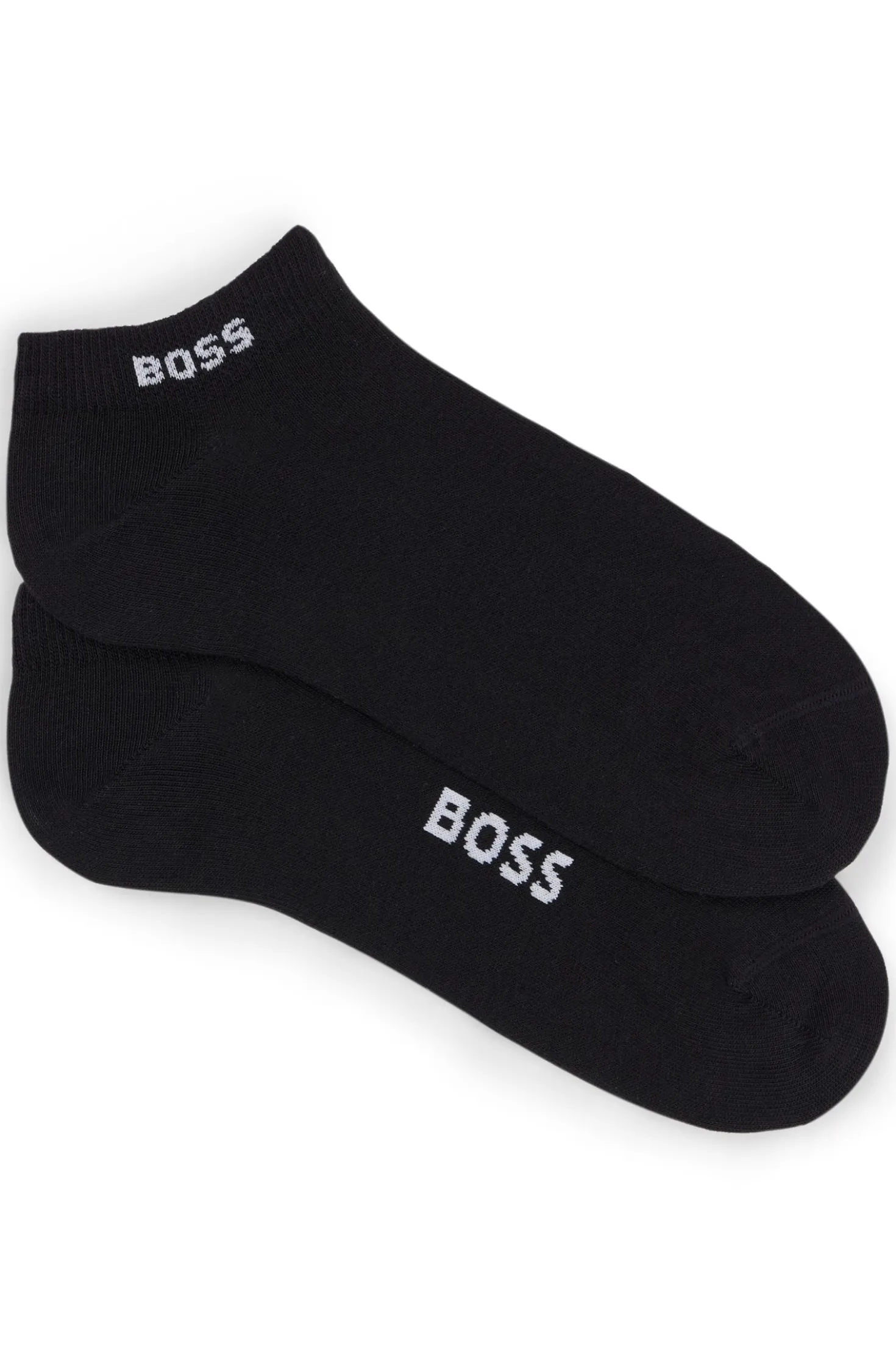 Zweierpack Sneakers-Socken aus Baumwoll-Mix mit Logo