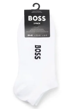 Zweierpack Sneakers-Socken aus Baumwoll-Mix mit Logo