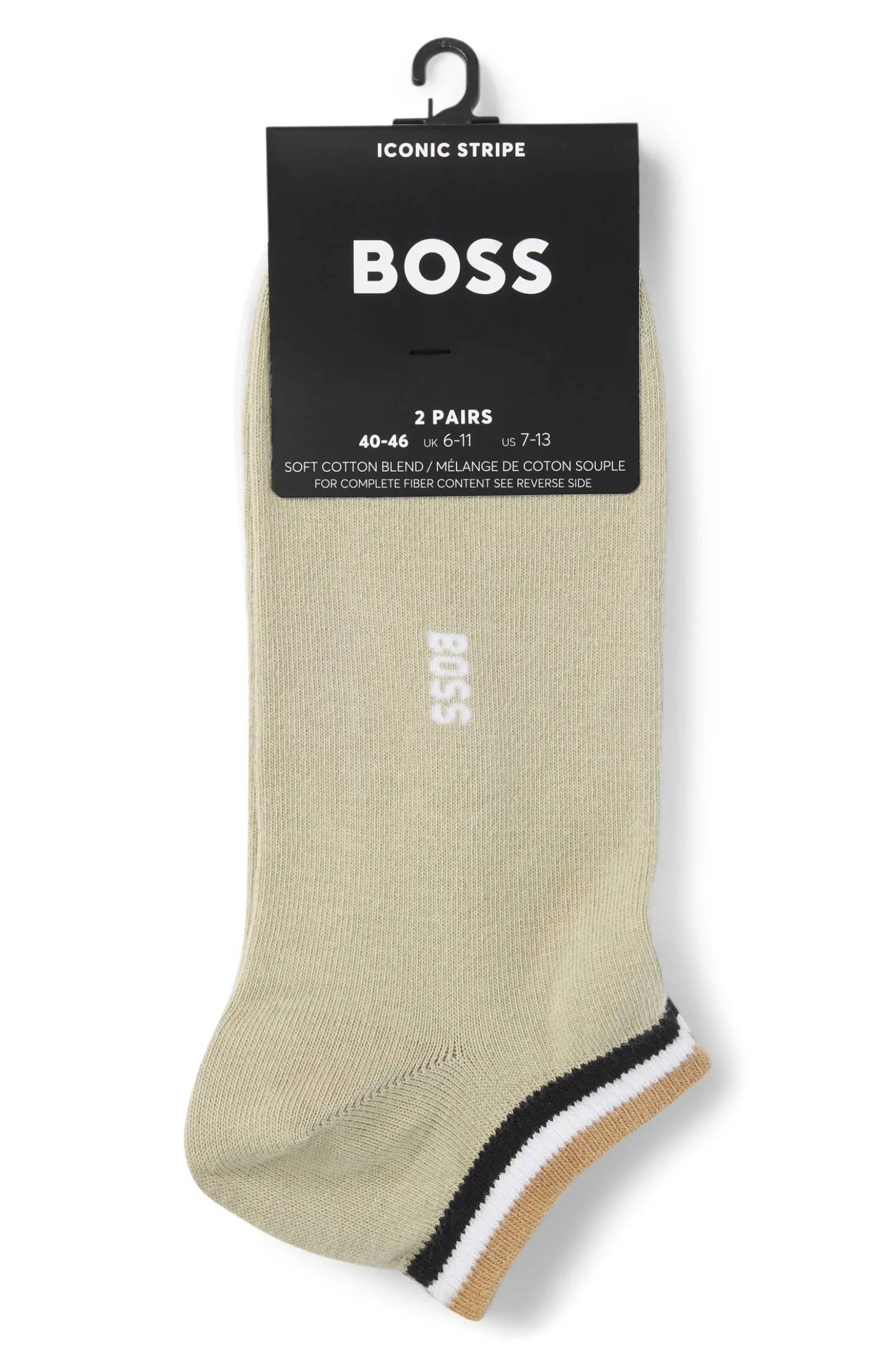 Zweierpack Sneakers-Socken mit Signature-Streifen an den Bündchen