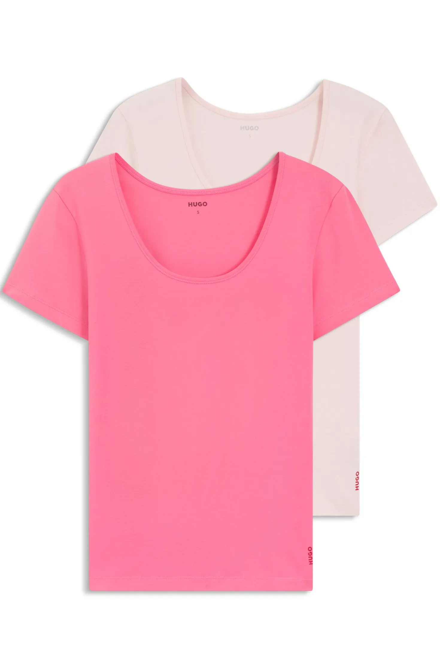 Zweierpack T-Shirts aus Stretch-Baumwolle