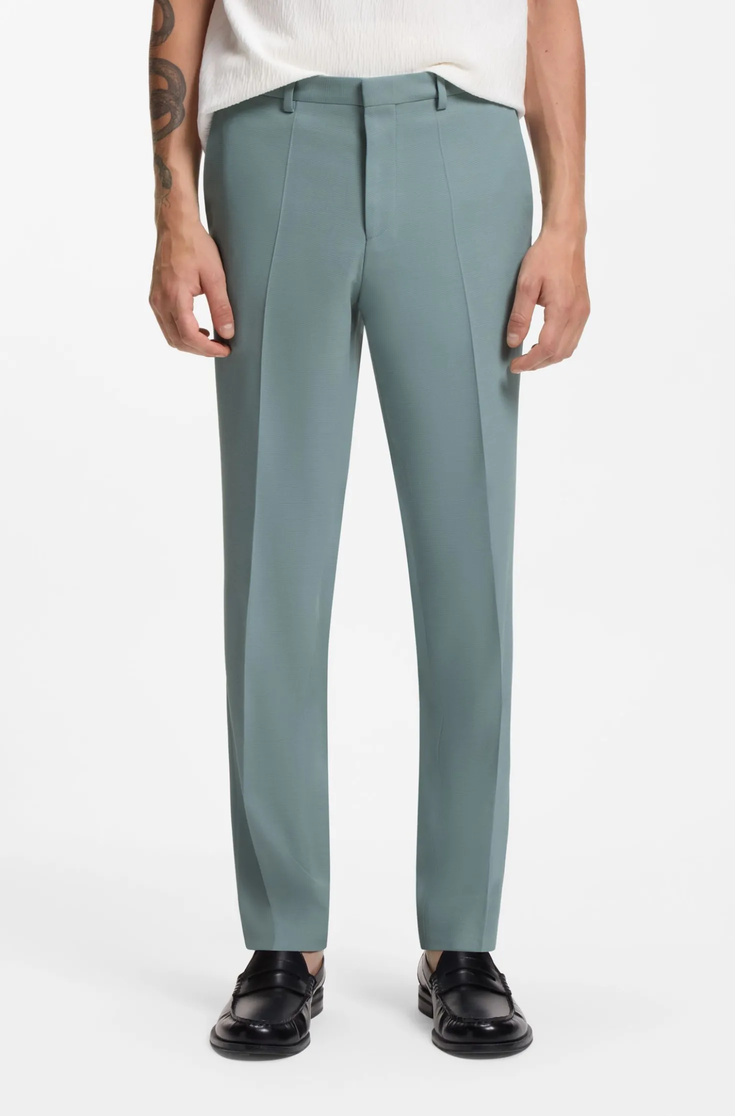Zweiteiliger Extra Slim-Fit Anzug aus Stretch-Gewebe