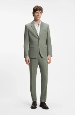 Zweiteiliger Extra Slim-Fit Anzug aus gemustertem Gewebe