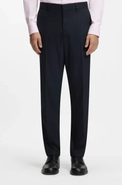 Zweiteiliger Regular-Fit Anzug aus Stretch-Gewebe