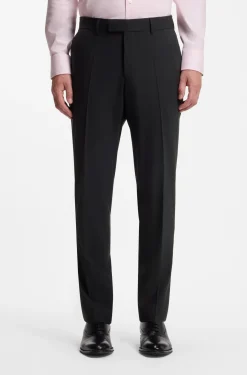 Zweiteiliger Regular-Fit Anzug aus Stretch-Wolle