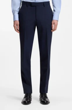 Zweiteiliger Regular-Fit Anzug aus Stretch-Wolle