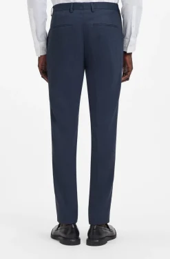 Zweiteiliger Slim-Fit Anzug aus elastischem Birdseye-Gewebe