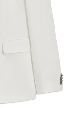 Zweiteiliger Slim-Fit Anzug aus Baumwolle und Leinen