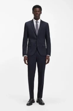 Zweiteiliger Slim-Fit Anzug aus Stretch-Gewebe
