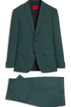 Zweiteiliger Slim-Fit Anzug aus Performance-Stretch-Twill