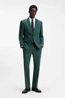 Zweiteiliger Slim-Fit Anzug aus Performance-Stretch-Twill