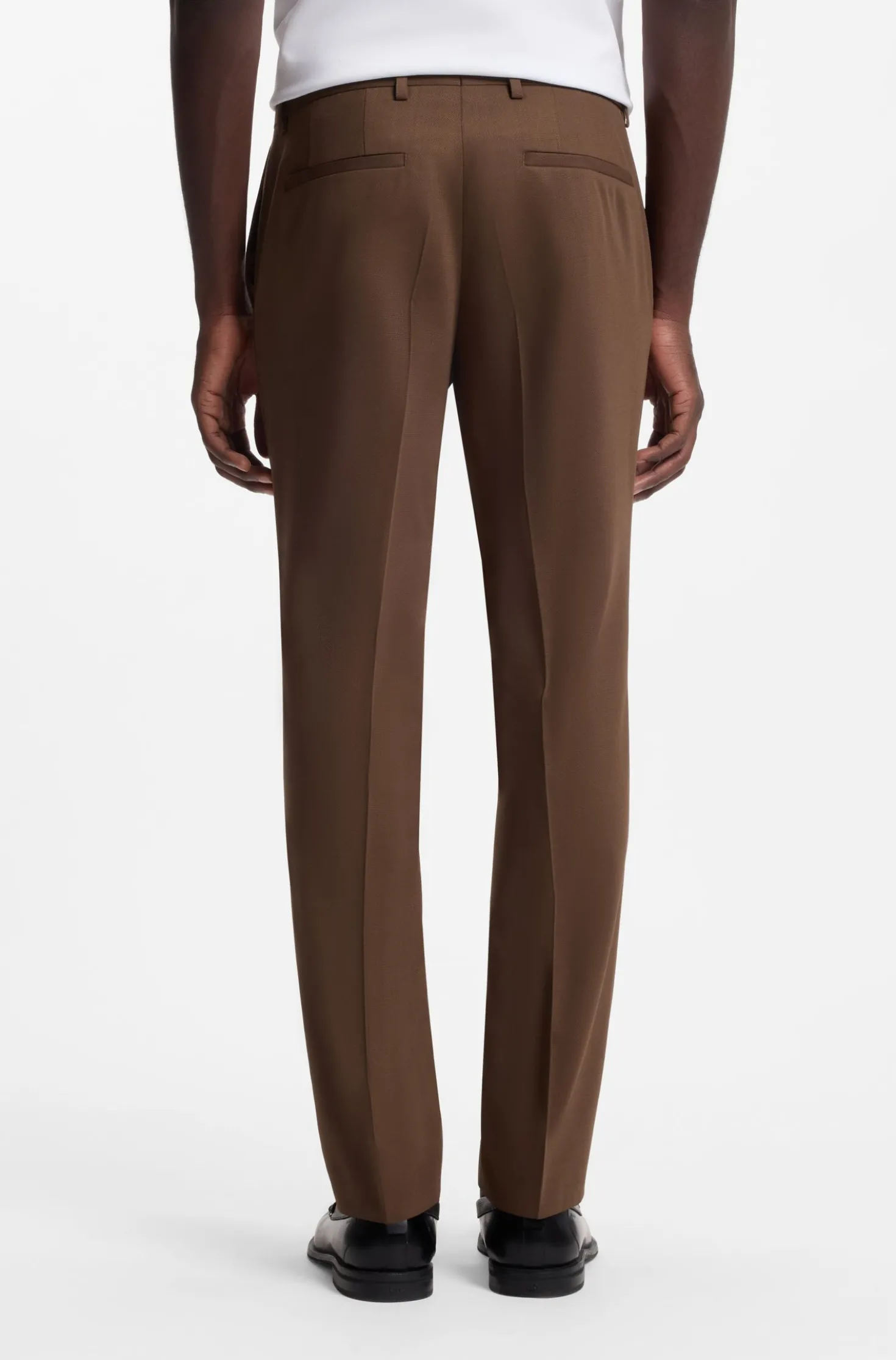 Zweiteiliger Slim-Fit Anzug aus Performance-Stretch-Twill