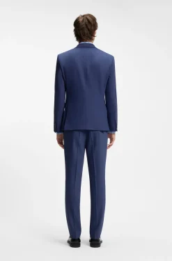 Zweiteiliger Slim-Fit Anzug aus Performance-Stretch-Twill