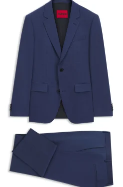 Zweiteiliger Slim-Fit Anzug aus Performance-Stretch-Twill