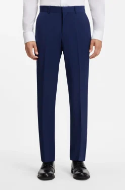 Zweiteiliger Slim-Fit Anzug aus Woll-Mix