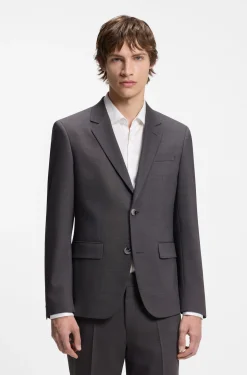 Zweiteiliger Slim-Fit Anzug aus Performance-Stretch-Twill